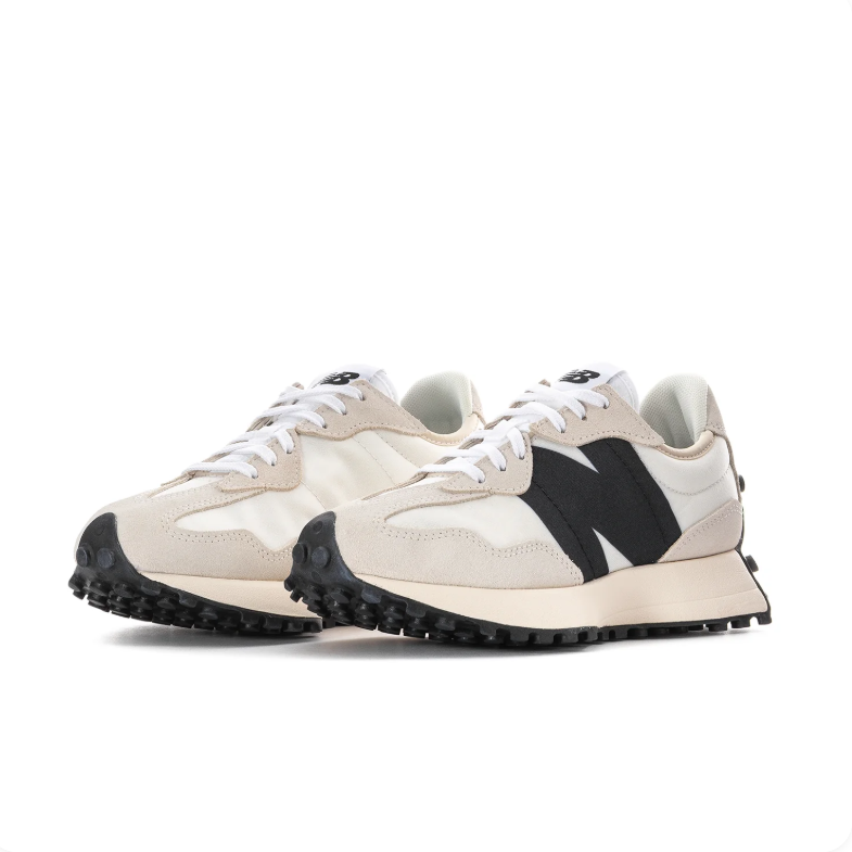New Balance Sneakers - White & Light Gray with Black N Logo