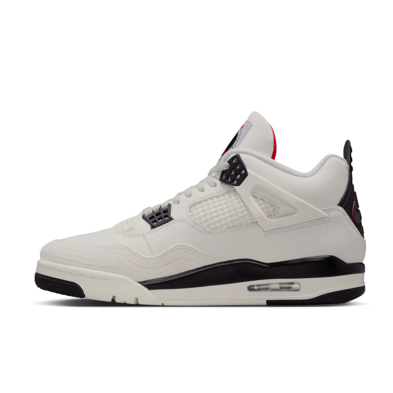 Jordan Sneakers - White & Black with Red Accents
