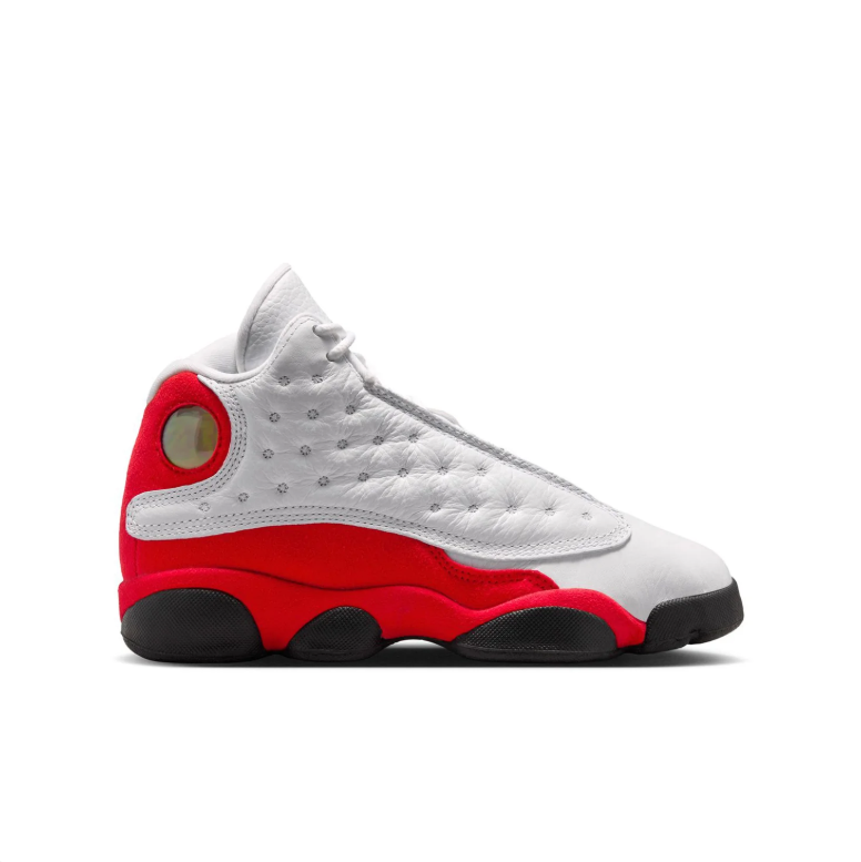 Jordan High-Top Sneakers - White & Red with Black Accents