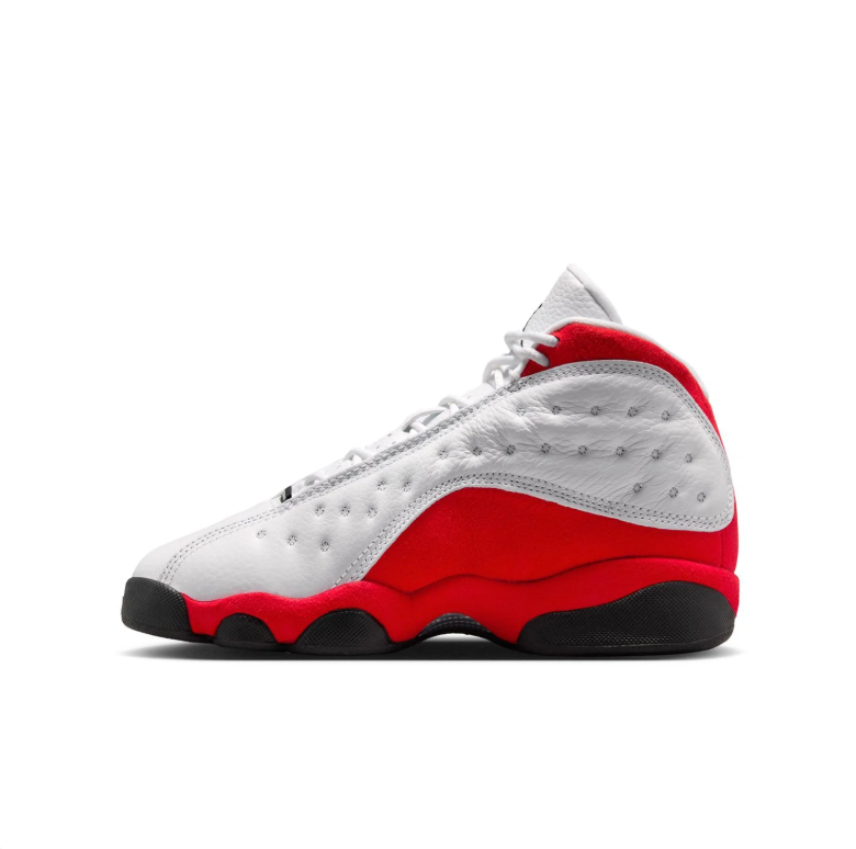 Jordan High-Top Sneakers - White & Red with Black Accents