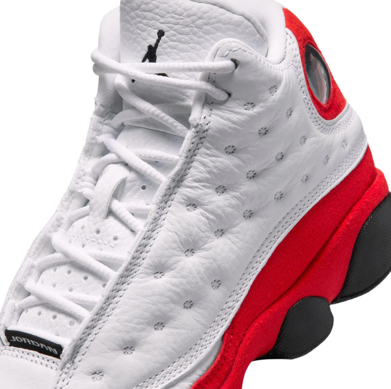 Jordan High-Top Sneakers - White & Red with Black Accents