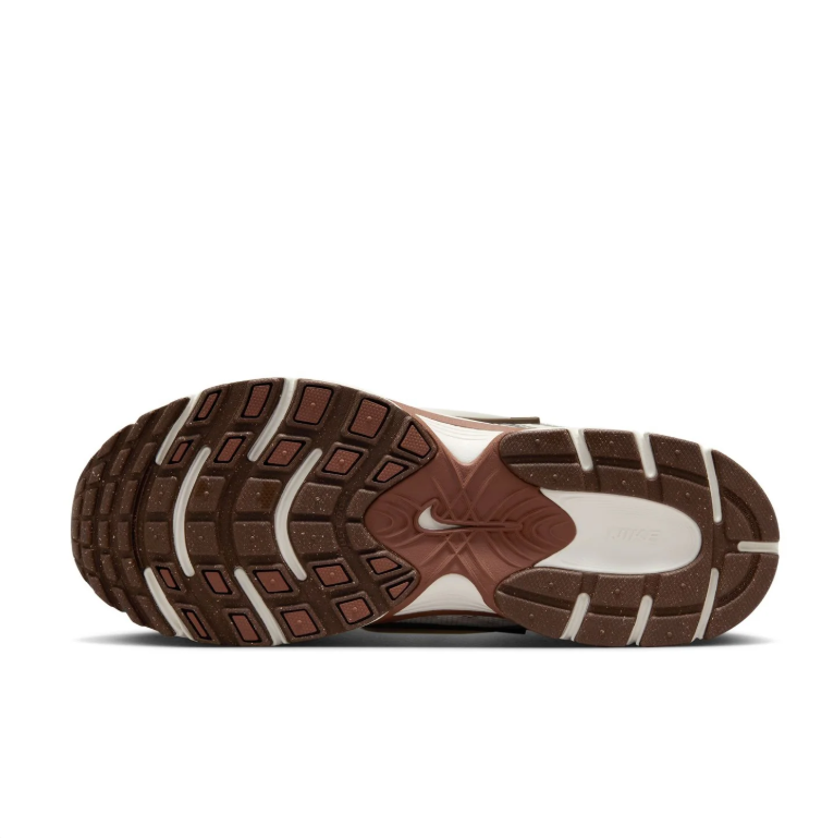 Nike Sneakers - Cream & Silver with Brown Accents