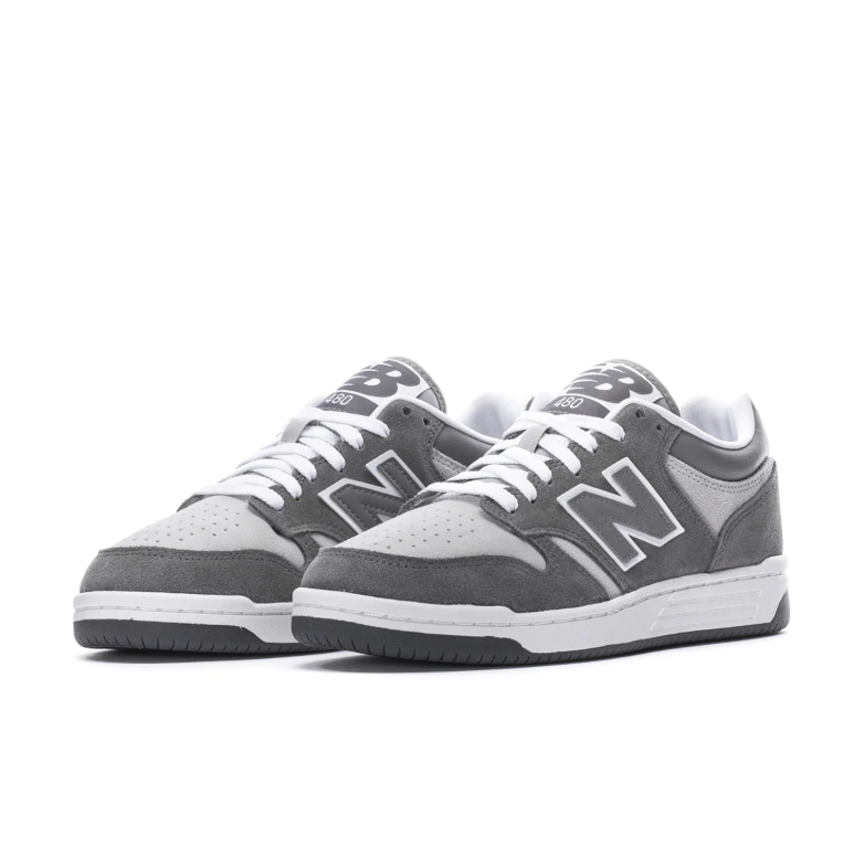 New Balance 480 Sneakers - Gray & White