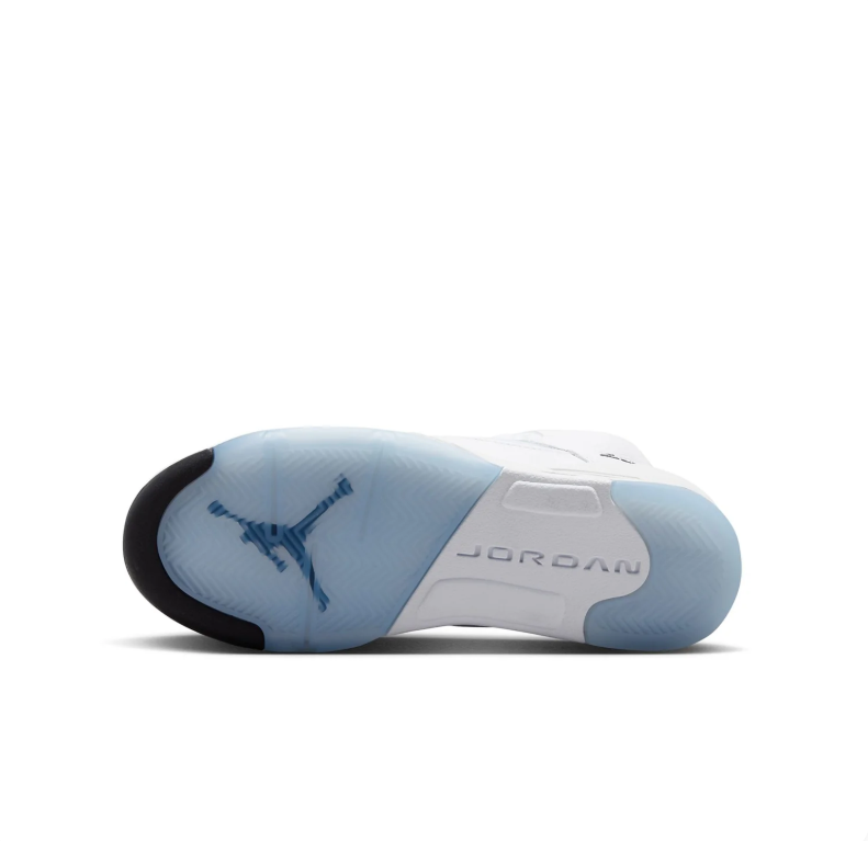 Air Jordan 5 Sneakers - White & Icy Blue