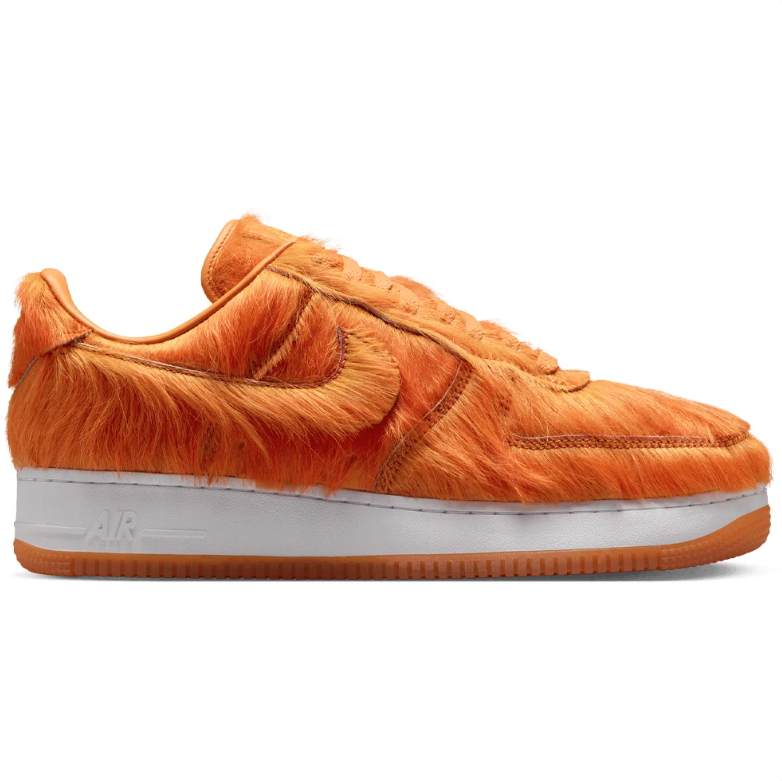 Nike Air Force 1 Low Sneakers - Orange Shaggy Texture