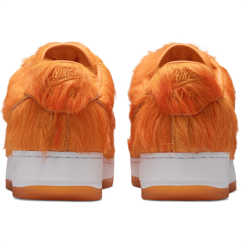 Nike Air Force 1 Low Sneakers - Orange Shaggy Texture