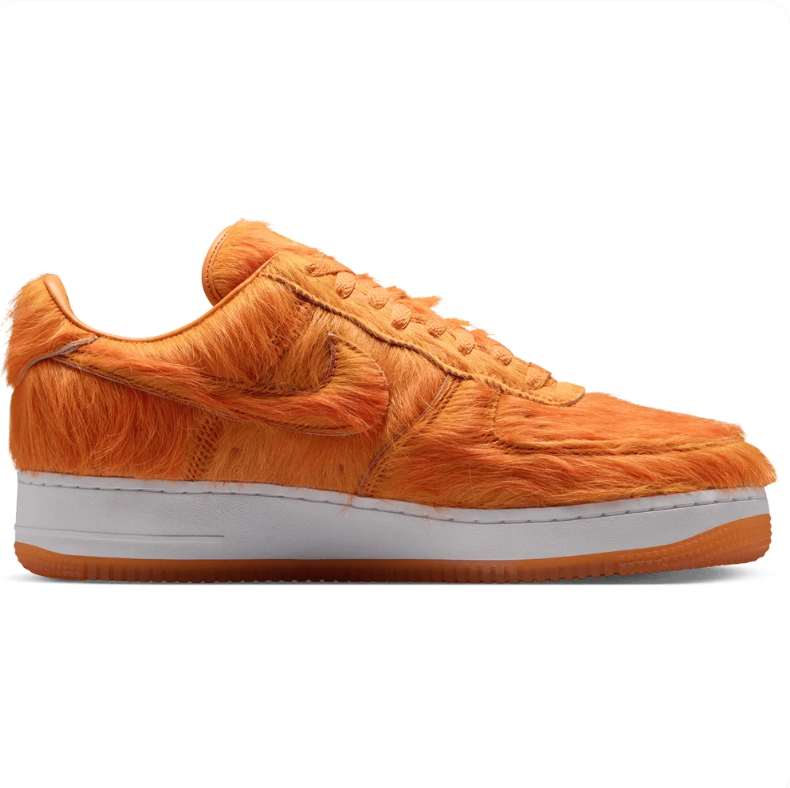 Nike Air Force 1 Low Sneakers - Orange Shaggy Texture