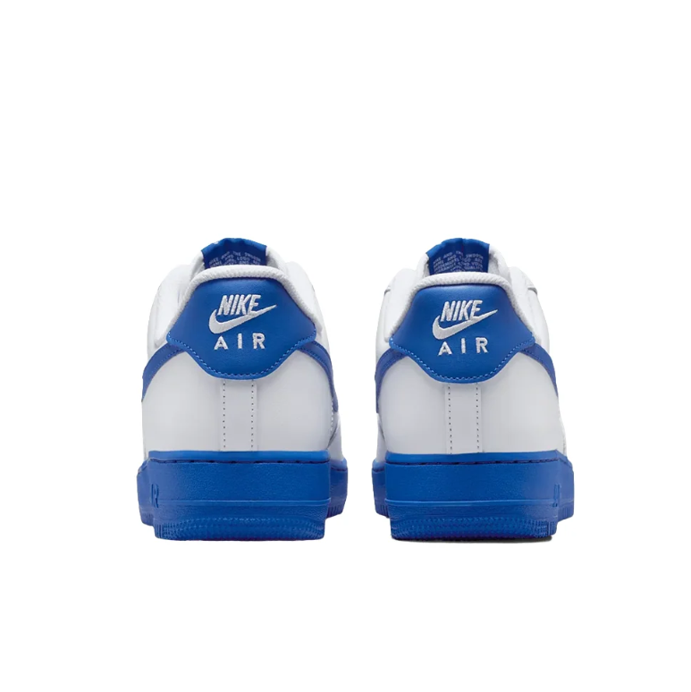 Nike Air Force 1 Low Sneakers - White & Royal Blue