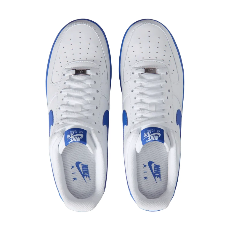 Nike Air Force 1 Low Sneakers - White & Royal Blue