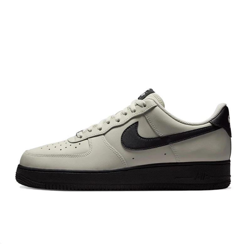 Nike Air Force 1 Low Sneakers - Light Gray & Black