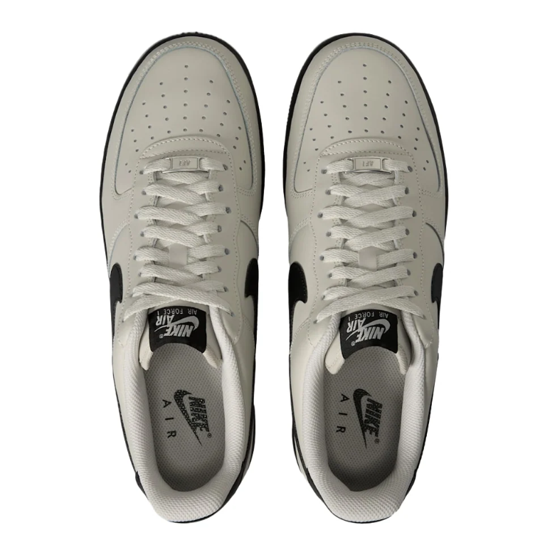 Nike Air Force 1 Low Sneakers - Light Gray & Black