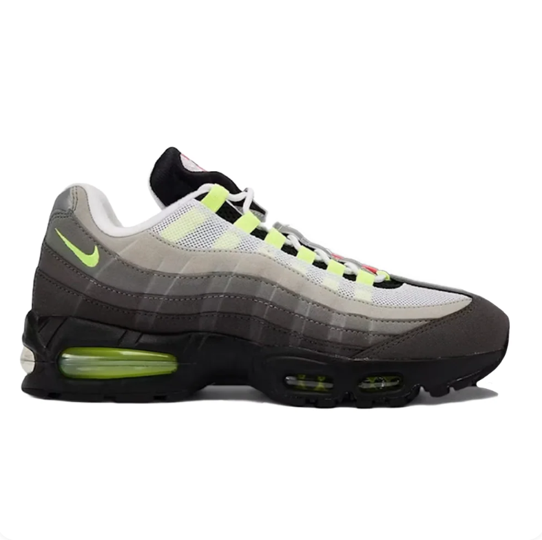 Nike Air Max 95 Sneakers - Gray & Multicolor Accents