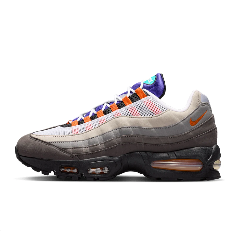 Nike Air Max 95 Sneakers - Gray & Multicolor Accents