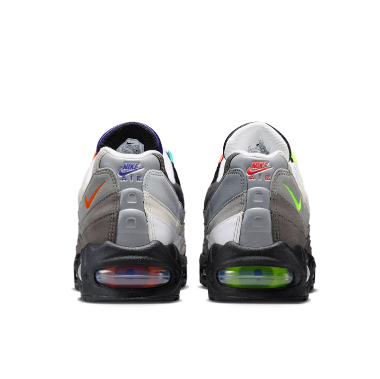 Nike Air Max 95 Sneakers - Gray & Multicolor Accents