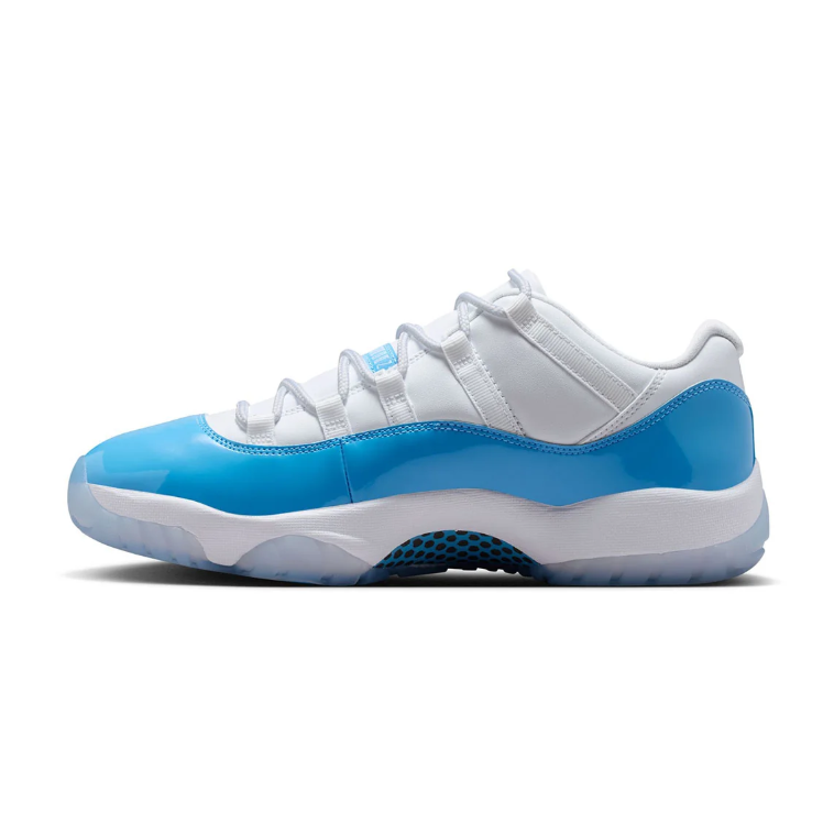 Air Jordan 11 Low Sneakers - White & Bright Blue