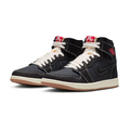 Air Jordan 1 High-Top Sneakers - Black & Charcoal with Contrast Stitching