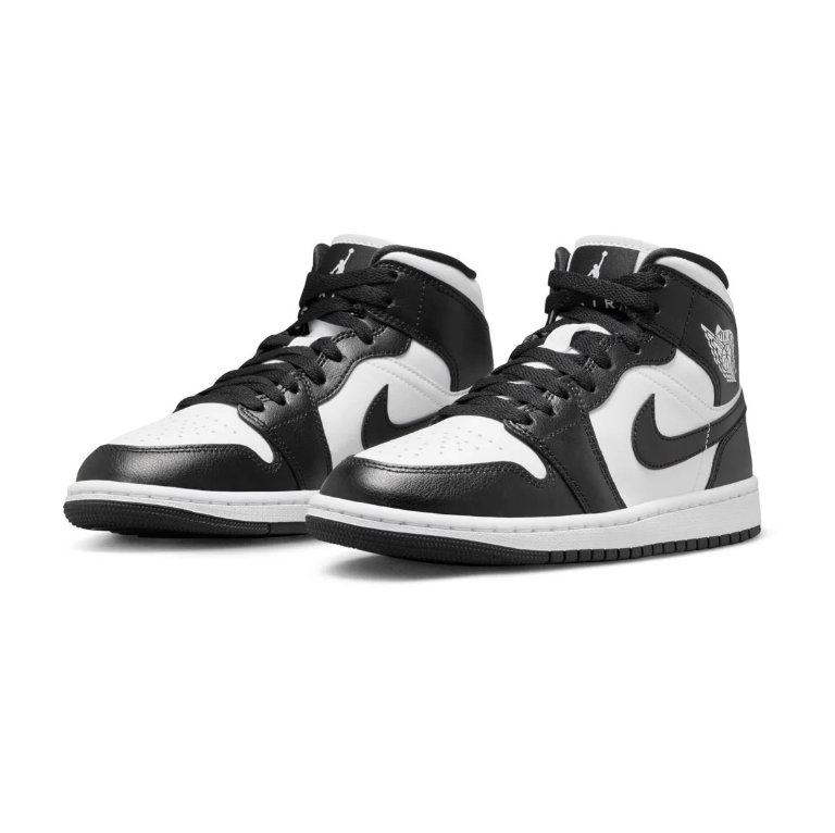 Air Jordan 1 Mid Sneakers - Black & White