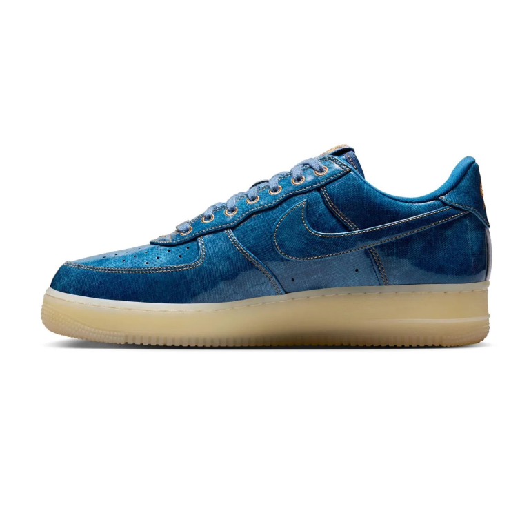 Nike Air Force 1 Low Sneakers - Washed Blue & Cream