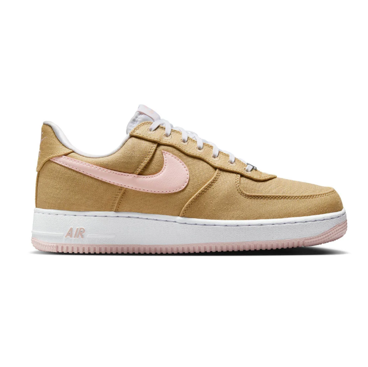 Nike Air Force 1 Low Sneakers - Tan & Pale Pink
