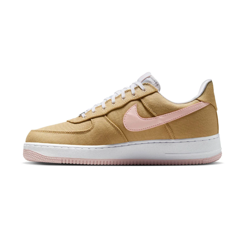 Nike Air Force 1 Low Sneakers - Tan & Pale Pink