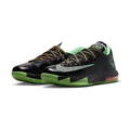 Nike KD 6 Sneakers - Black & Green with Orange Heel Accents